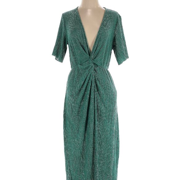 💚 All In Favor Green Midi Cocktail Dres - Picture 1 of 3